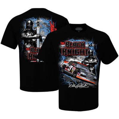 Men's Checkered Flag Sports Black Dale Earnhardt Black Knight T-Shirt