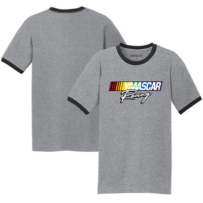 Men's Checkered Flag Sports Gray NASCAR Racing T-Shirt