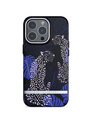 Men's Cheetah Iphone 13 Pro Case - Blue Cheetah - Blue Cheetah