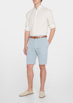 Men's Chevron Garment-Dyed Shorts