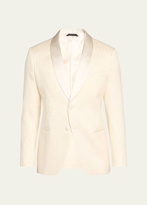 Men's Chevron Shawl Dinner Jacket