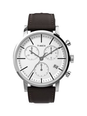 Men's Chicago Timex Strap Watch - Black White - Black White