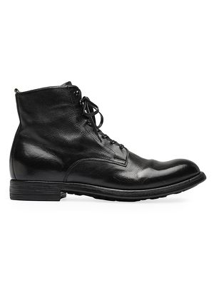 Men's Chronicle Leather Lace-Up Boot - Nero - Size 7