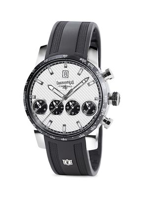 Men's Chrono 4 Steel Watch - White Black - White Black