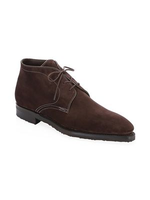 Men's Chukka Pullman Suede Boots - Dark Brown - Size 10 - Dark Brown - Size 10