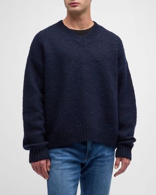 Men's Chunky V-Neck Sweater