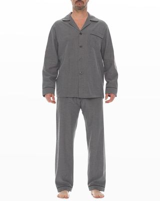 Men's Citified Flannel Pajama Set
