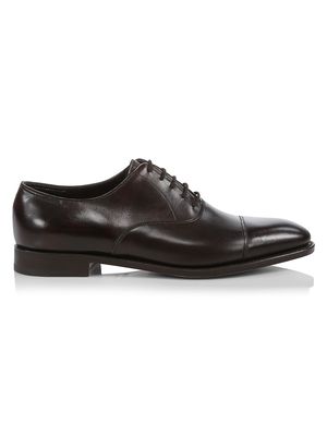 Men's City II Leather Oxford Loafers - Dark Brown - Size 9 - Dark Brown - Size 9