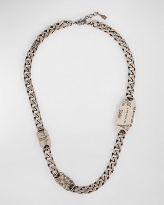 Men's City Multi Silvery Chain Necklace