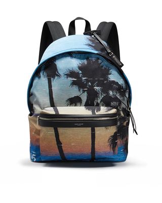 Men's City Palm Tree Sunset Backpack