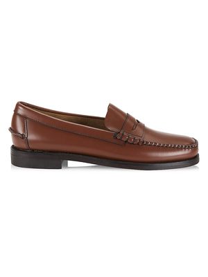 Men's Citysides Classic Dan Leather Penny Loafers - Brown - Size 7 - Brown - Size 7