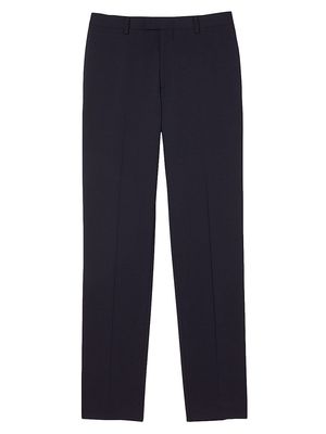 Men's Classic Wool Suit Pants - Navy Blue - Size 36