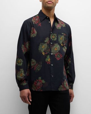 Men's Cloak Forest Floral Button-Down Shirt