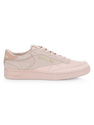 Men's Club C Leather Low-Top Sneakers - Pink - Size 10