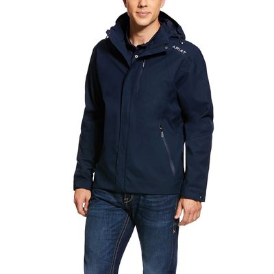 Men's Coastal Waterproof Jacket in Navy, Size: XS by Ariat