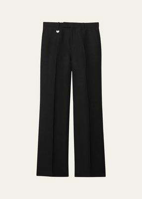 Men's Coin Tab Wool Trousers