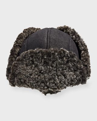 Men's Cole Double-Faced Shearling Aviator Hat