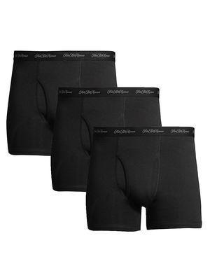 Men's COLLECTION 3-Pack Boxer Briefs - Black - Size Medium - Black - Size Medium