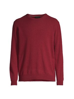 Men's COLLECTION Cashmere Crewneck Sweater - Red - Size Medium