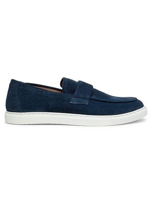 Men's COLLECTION Suede Loafers - Navy - Size 7