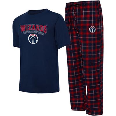 Men's College Concepts Navy/Red Washington Wizards Arctic T-Shirt & Pajama Pants Sleep Set