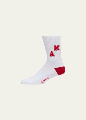 Men's Collegiate Logo Crew Socks