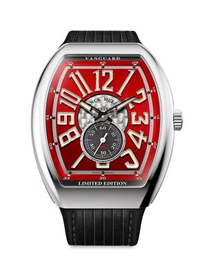 Men's Colorado Grand Vanguard Stainless Steel & Leather Watch - Red