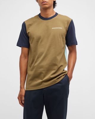 Men's Colorblock Jersey Logo T-Shirt