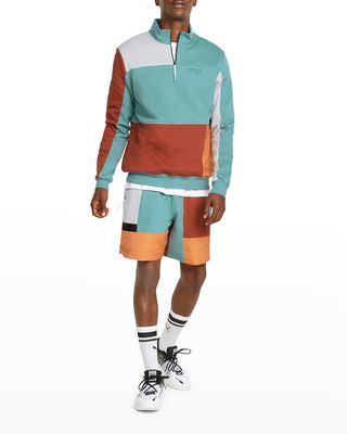 Men's Colorblock Pullover Sweatshirt