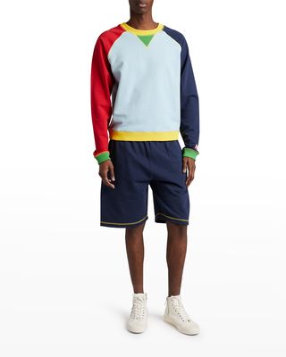 Men's Colorblock Raglan Sweatshirt