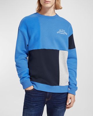 Men's Colorblock Relaxed-Fit Sweatshirt