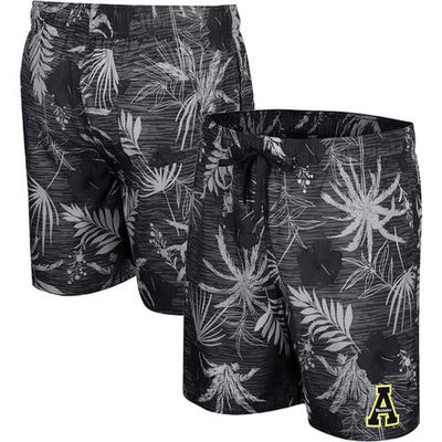 Men's Colosseum Black Appalachian State Mountaineers What Else is New Swim Shorts