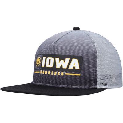 Men's Colosseum Black/Gray Iowa Hawkeyes Snapback Hat