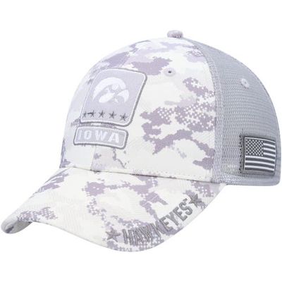 Men's Colosseum Camo Iowa Hawkeyes OHT Military Appreciation 2400 Trucker Snapback Hat