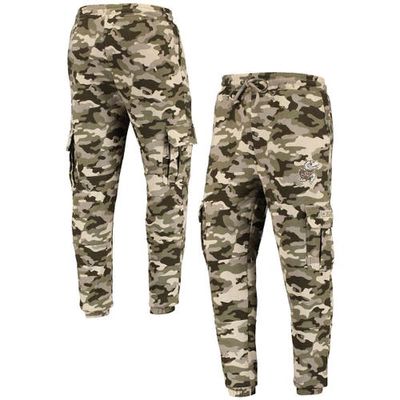 Men's Colosseum Camo Kansas Jayhawks OHT Military Appreciation Code Fleece Pants