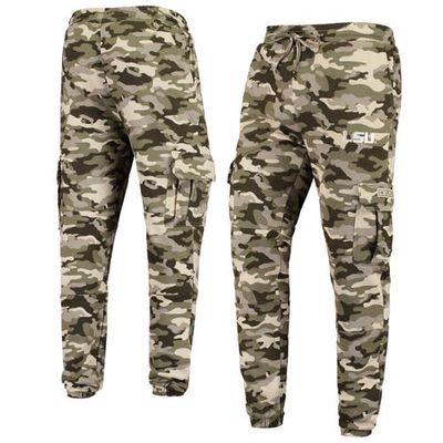 Men's Colosseum Camo LSU Tigers OHT Military Appreciation Code Fleece Pants