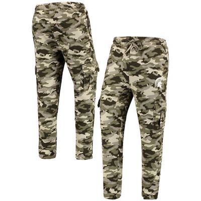 Men's Colosseum Camo Michigan State Spartans OHT Military Appreciation Code Fleece Pants
