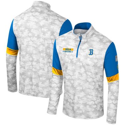 Men's Colosseum Camo UCLA Bruins OHT Military Appreciation Tomahawk Quarter-Zip Windshirt
