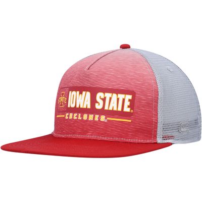 Men's Colosseum Cardinal/Gray Iowa State Cyclones Snapback Hat