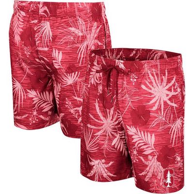 Men's Colosseum Cardinal Stanford Cardinal What Else is New Swim Shorts