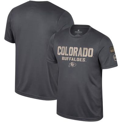 Men's Colosseum Charcoal Colorado Buffaloes OHT Military Appreciation T-Shirt