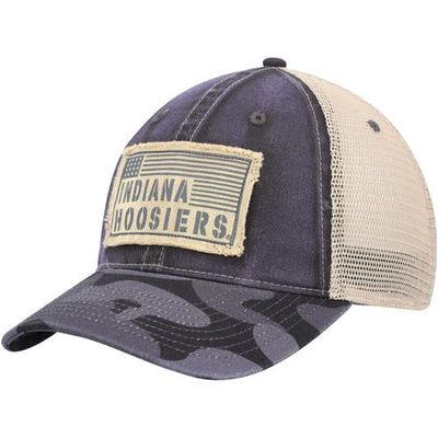 Men's Colosseum Charcoal Indiana Hoosiers OHT Military Appreciation United Trucker Snapback Hat