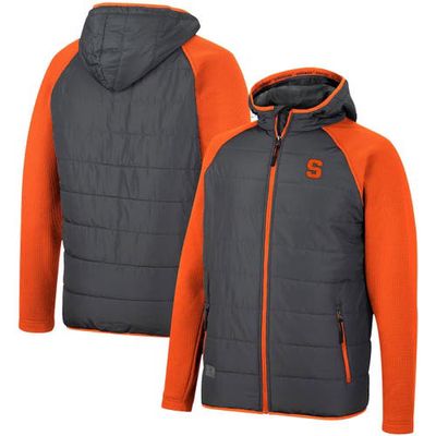 Men's Colosseum Charcoal/Orange Syracuse Orange Good On You Raglan Full-Zip Jacket