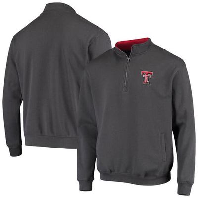Men's Colosseum Charcoal Texas Tech Red Raiders Tortugas Logo Quarter-Zip Jacket