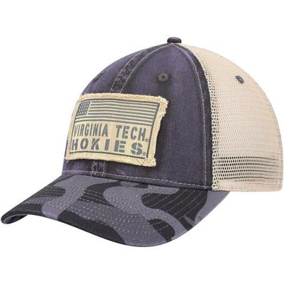 Men's Colosseum Charcoal Virginia Tech Hokies OHT Military Appreciation United Trucker Snapback Hat