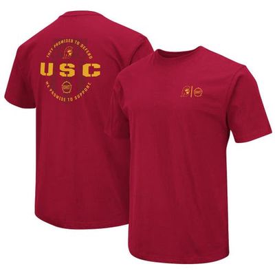 Men's Colosseum Crimson USC Trojans OHT Military Appreciation T-Shirt
