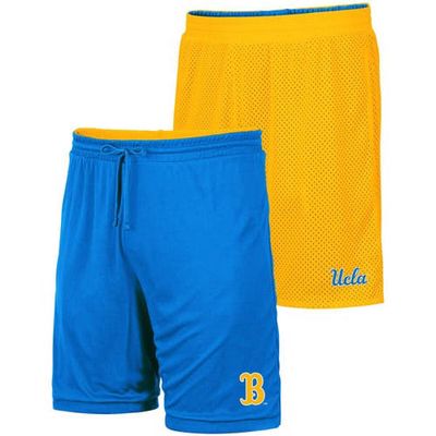 Men's Colosseum Gold/Light Blue UCLA Bruins Wiggum Reversible Shorts