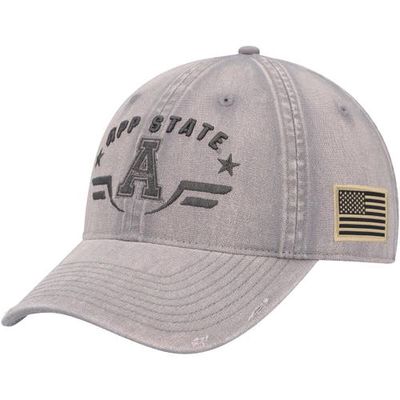 Men's Colosseum Gray Appalachian State Mountaineers OHT Tailgate Adjustable Hat