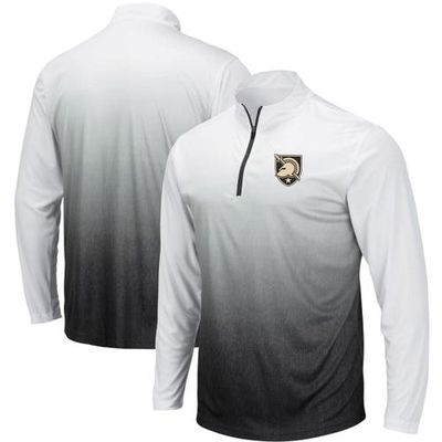 Men's Colosseum Gray Army Black Knights Magic Team Logo Quarter-Zip Jacket