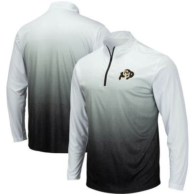 Men's Colosseum Gray Colorado Buffaloes Magic Team Logo Quarter-Zip Jacket